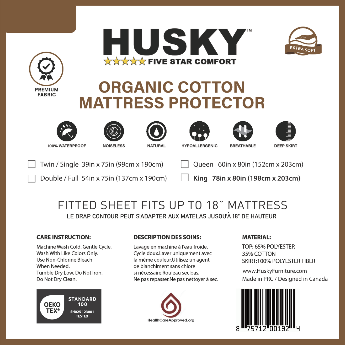 Waterproof Terry Top Mattress Protector