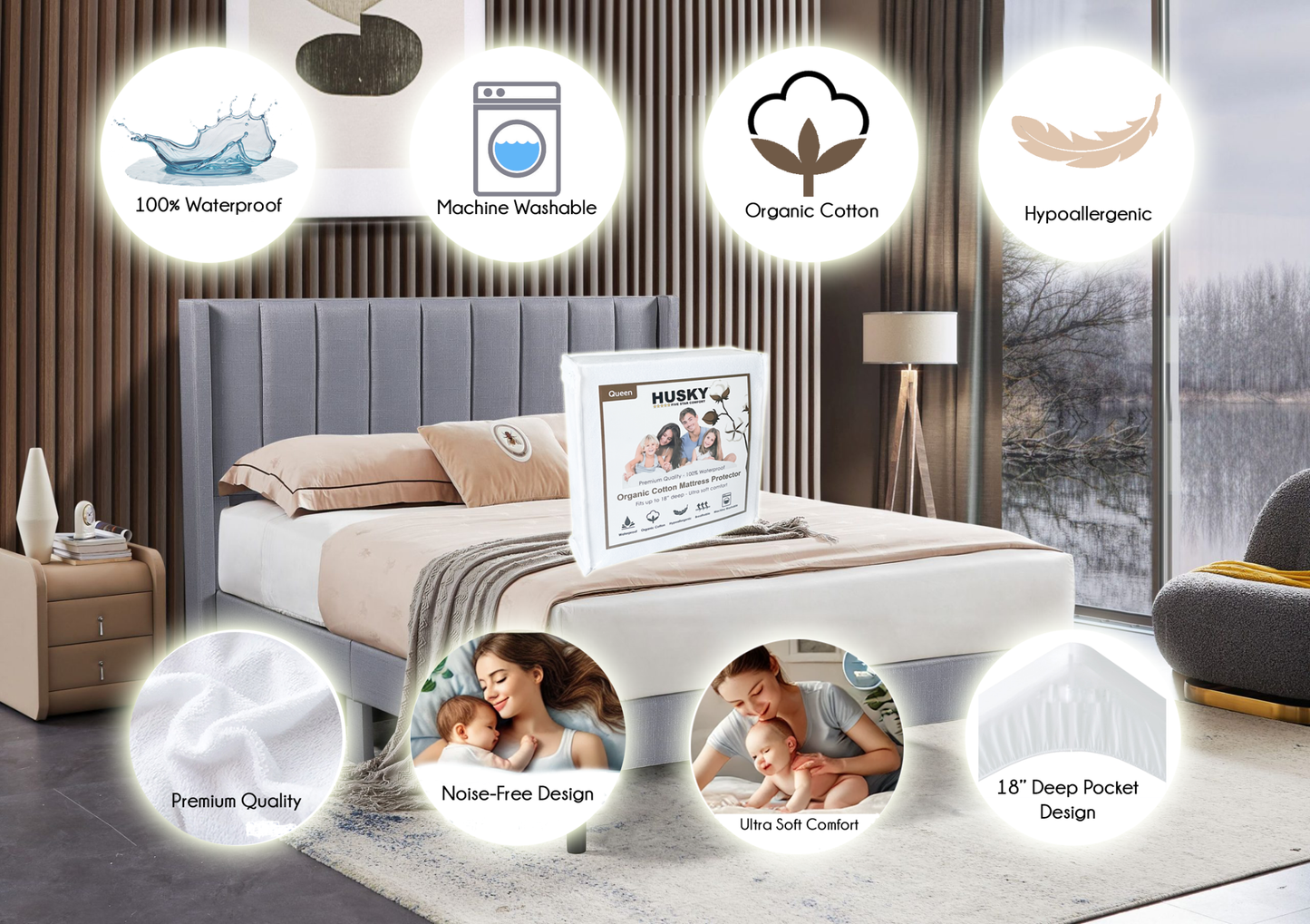 Waterproof Terry Top Mattress Protector
