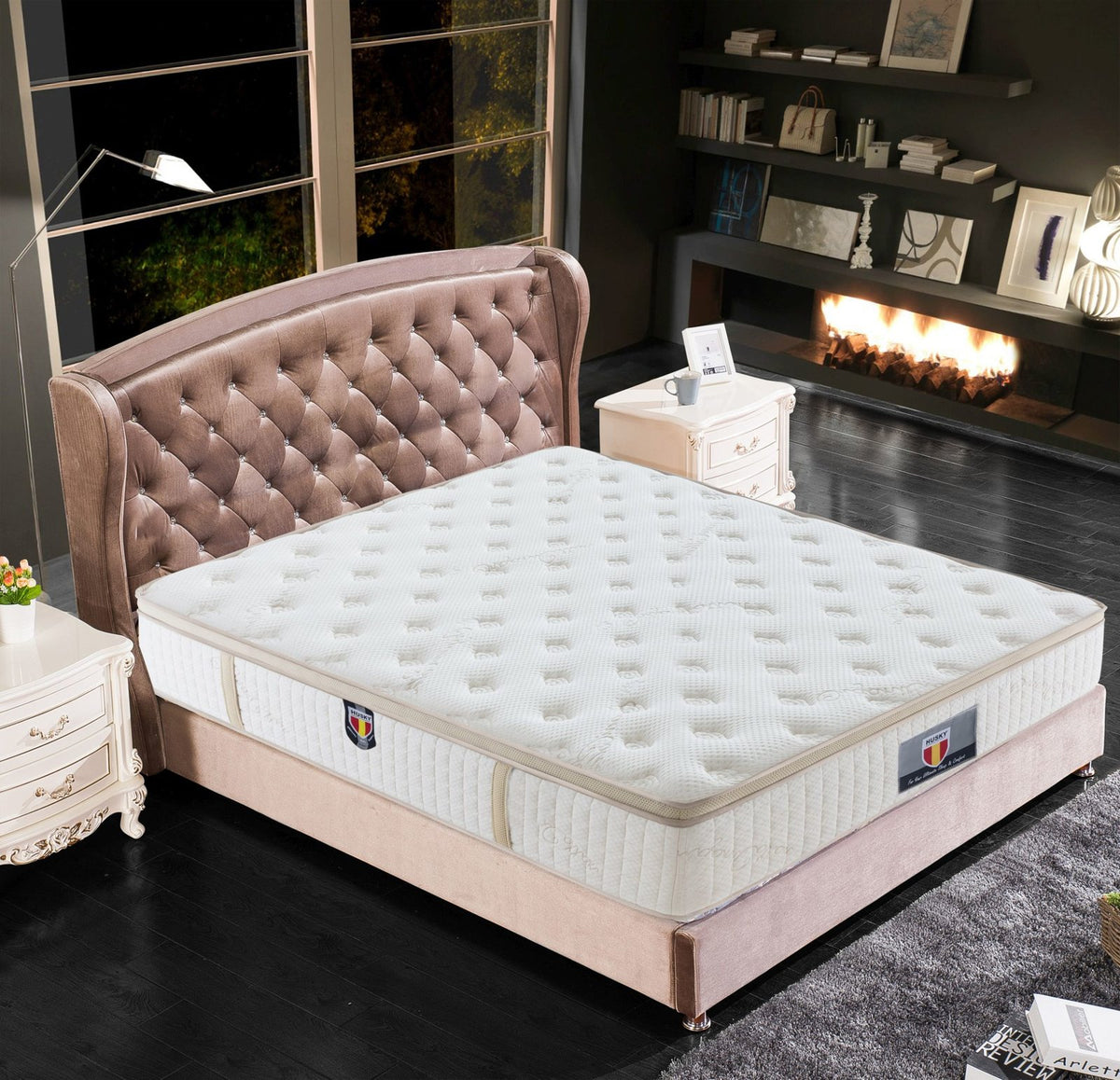 Husky Trinity mattress in a bedroom setting