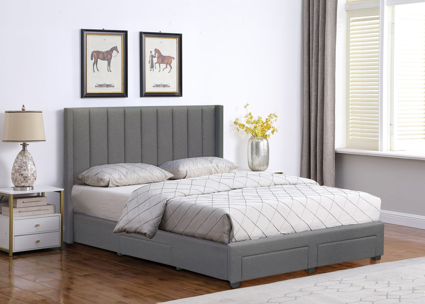 Ashley Upholstered Platform Storage Bed