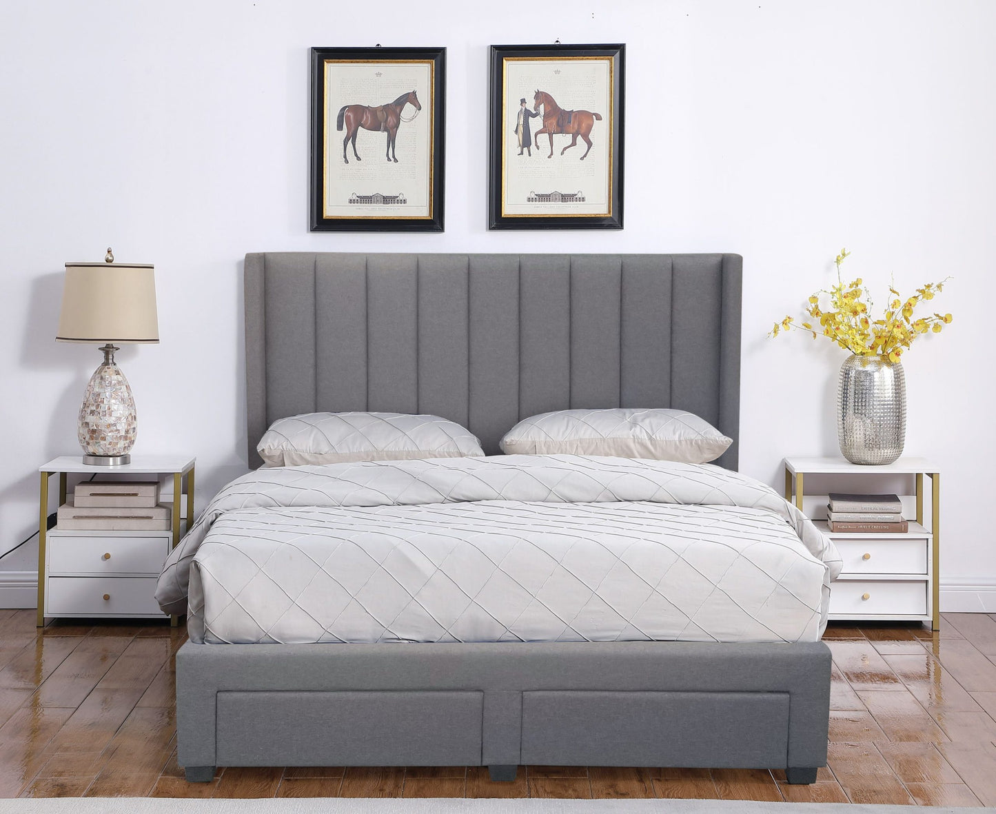 Ashley Upholstered Platform Storage Bed