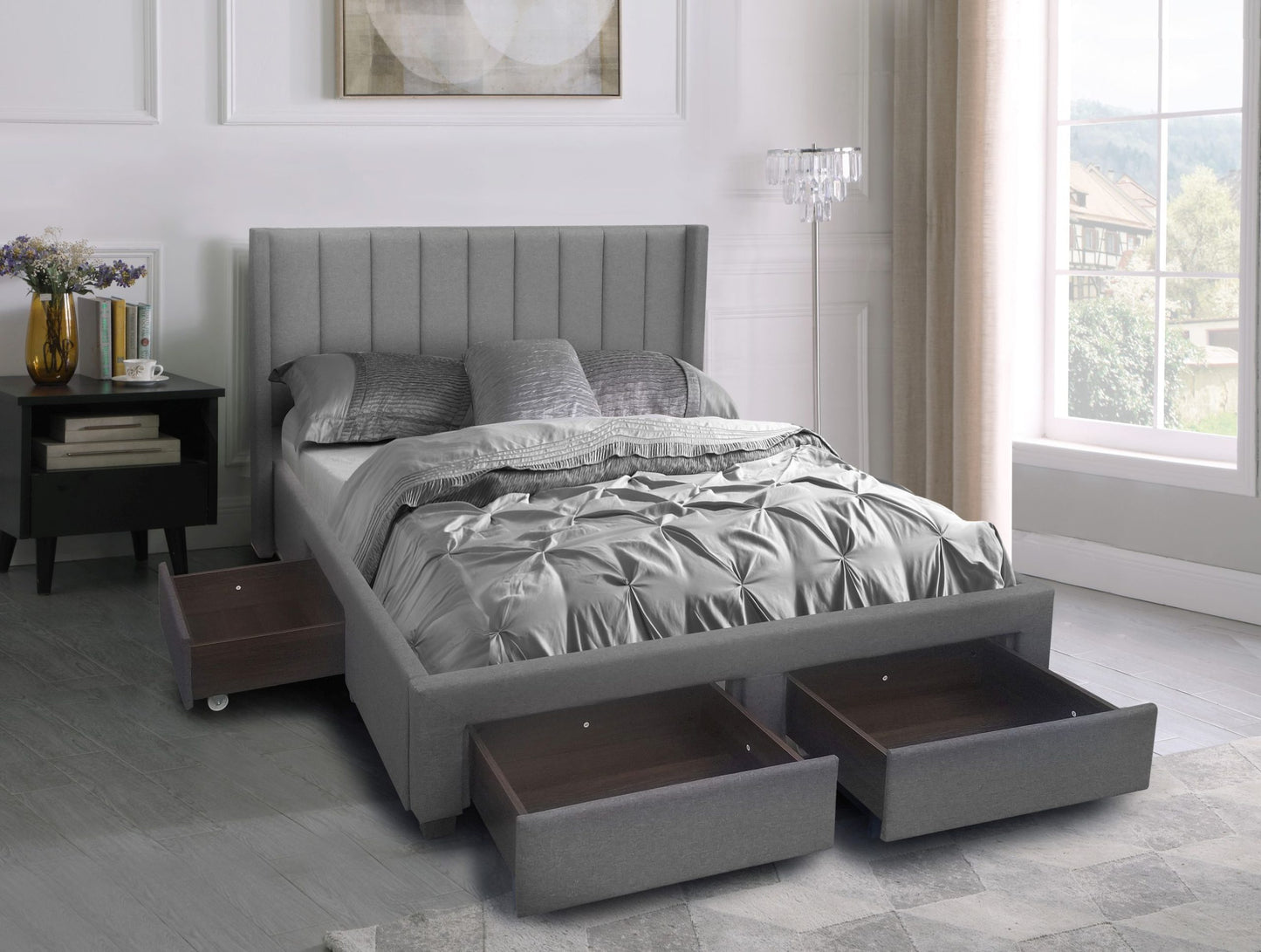 Ashley Upholstered Platform Storage Bed
