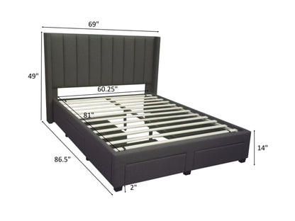 Ashley Upholstered Platform Storage Bed
