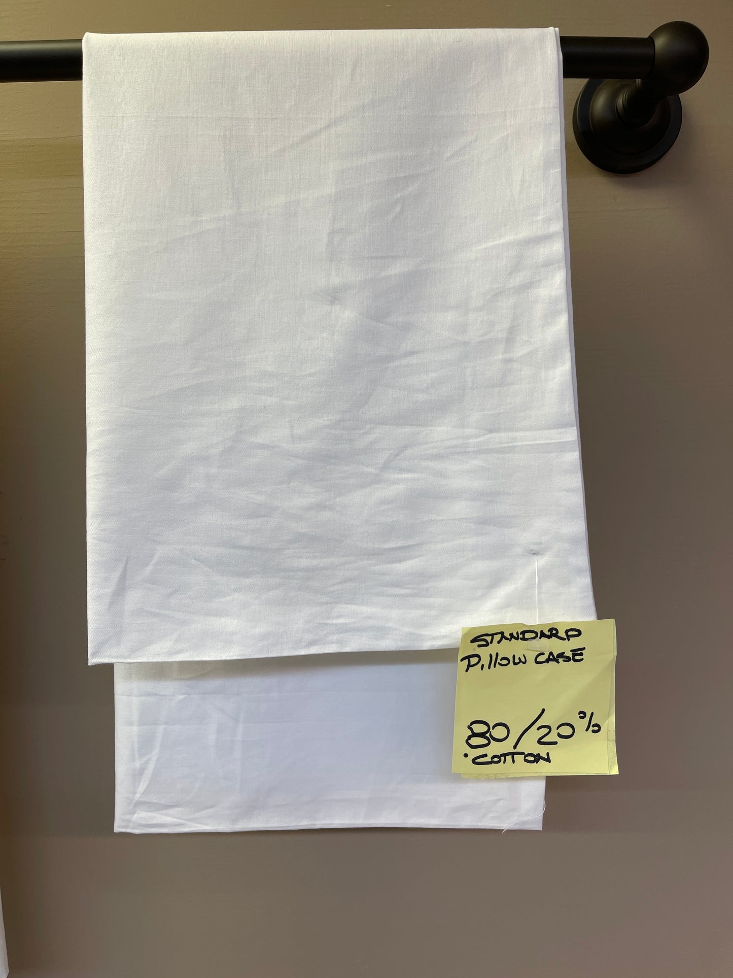 Pillow Case, Standard Size, 80% Cotton