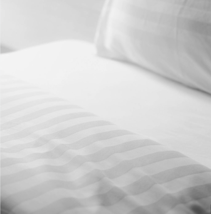 Duvet Covers, Damask White Striped