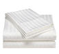 Duvet Covers, Damask White Striped