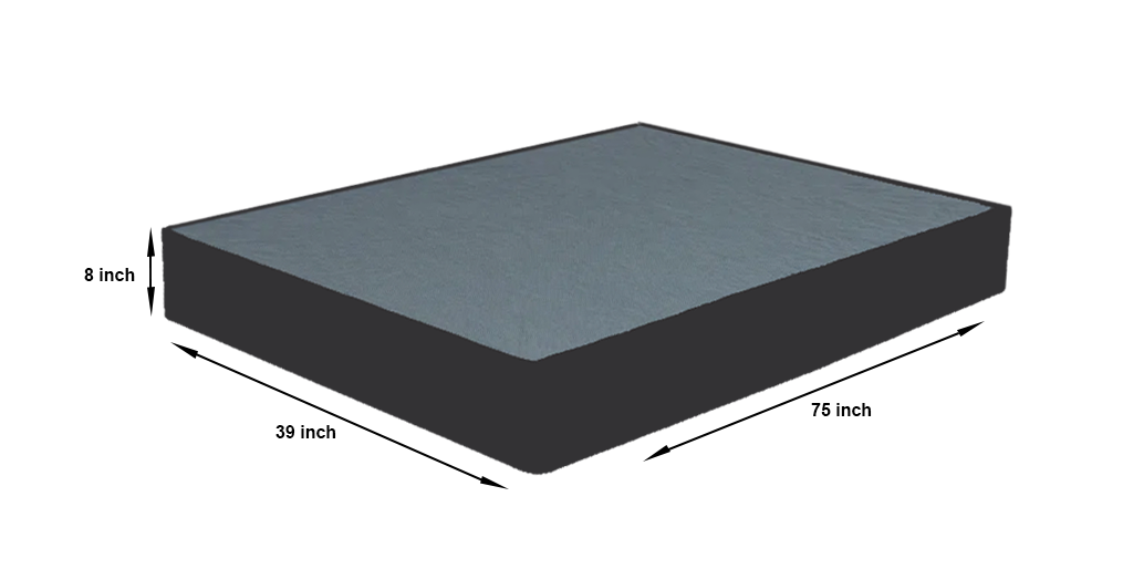 Husky Landmark Twin box spring dimensions 39 x 75 x 8 inches