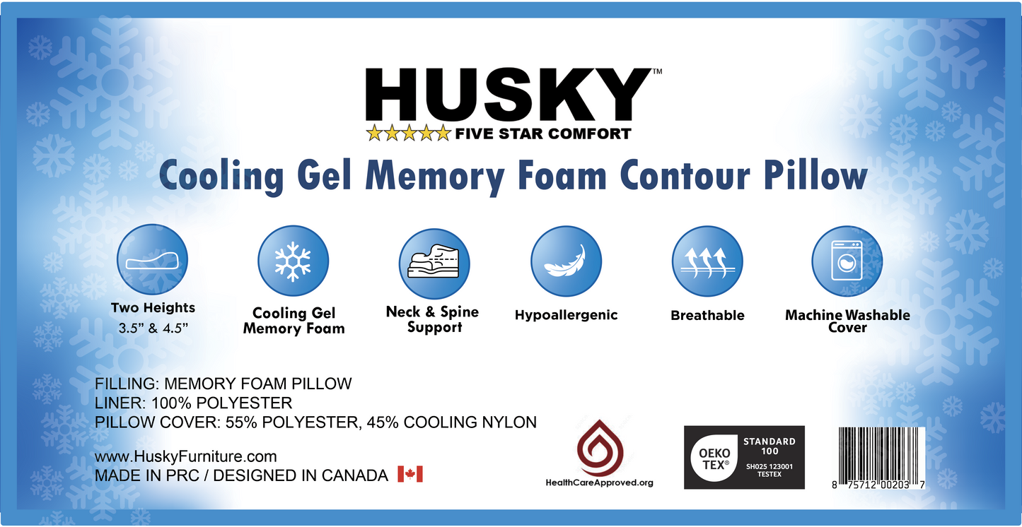 Cooling Memory Foam Contour Pillow