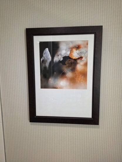 Framed abstract wall art